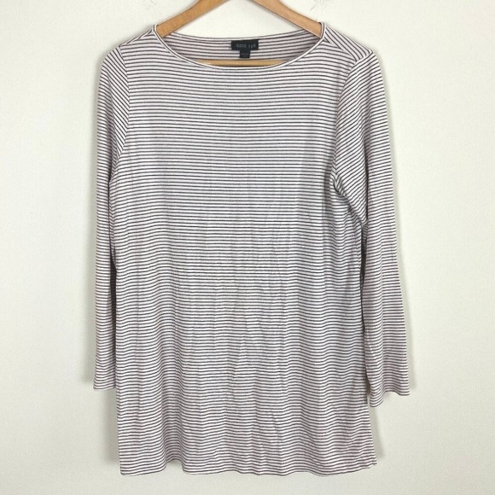 2/$30 J Jill Wearever Collection Striped‎ Long Sleeve Shirt Medium
